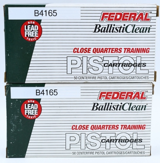 100 Rounds of Federal Ballisticlean .40 S&W Ammo