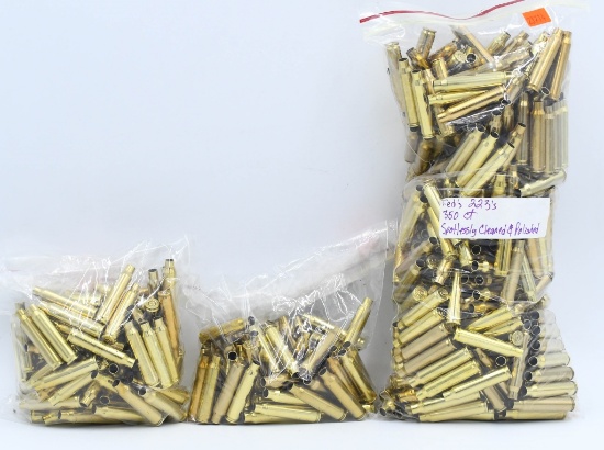 531 Count of Empty .223 Rem Brass Casings