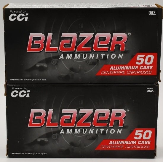 100 Rounds Of CCI Blazer Aluminum 9mm Luger Ammo