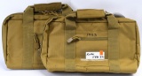 2 Desert Tan Tactical Pistol Carry Cases