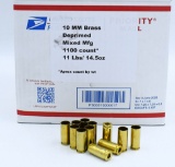 Approx 1100 Count of 10mm Empty Brass Casings