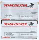 100 Rounds Of Winchester USA 9x23mm Win Ammo