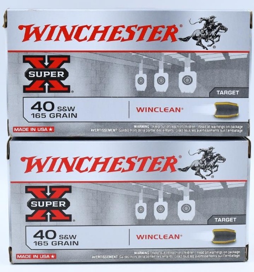 100 Rounds Of Winchester Super-X .40 S&W Ammo