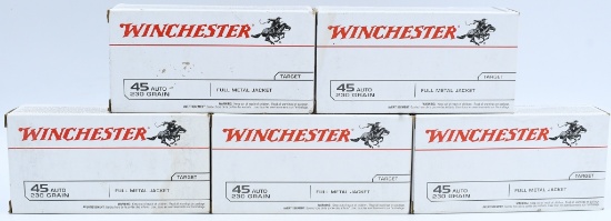 250 Rounds Of Winchester .45 Auto Ammunition