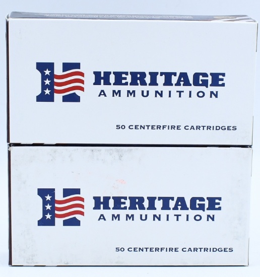 100 Rounds Of Heritage 9mm Luger Ammunition