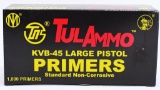 1000 Count Of TulAmmo KVB-45 Large Pistol Primers