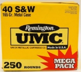 250 Rounds Of Remington UMC .40 S&W Ammo