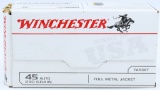 100 Rounds Of Winchester .45 Auto Ammunition