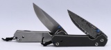 (2) Folding Pocket Knives Chris Reeve CLONES