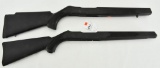 (2) Ruger 10/22 Black Tactical Stocks