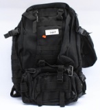 Black Tactical Prepper Day Pack Backpack