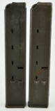 Lot of Two UZI 25 Round Stick Magazines .45 ACP