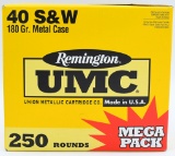 250 Rounds Of Remington UMC .40 S&W Ammo