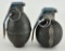 2 Collectible De-Milled World War II Grenades