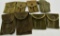 8 WW II US Marked Military Ammunition Pouches