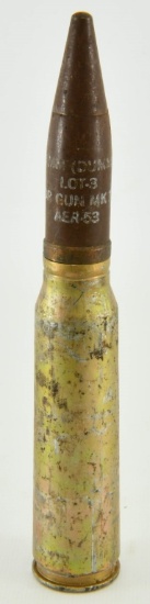 1953 U.S. Navy 20mm AER-53 Dummy Artillery Round