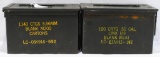 2 Heavy Duty Metal Military Ammo Cans