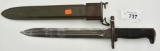 US Marked WWII 1942 M1 Garand Bayonet