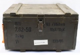 Empty Collectible Polish 7.62mm Wood Ammo Crate