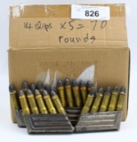70 Rounds Of .43 Mauser Ammo On Clips