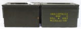 2 Heavy Duty Metal Military Ammo Cans