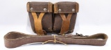 Mosin Nagant Tool & Oil Pouch W/ Leather Belt