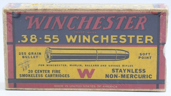 20 Rd Collector Box Of Winchester .38-55 Win Ammo