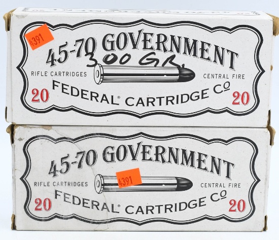 54 Rounds Of Federal .45-70 Govt Ammunition