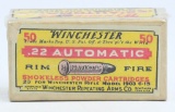 50 Rd Collector Box of Winchester .22 Auto Ammo