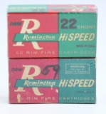 2 Collector Boxes Of Remington .22 Short Ammo