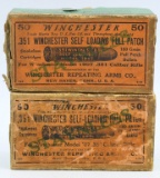 2 Collector Boxes Of Winchester .351 Win Ammo