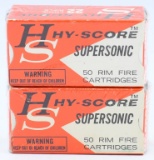 2 Collector Boxes Of HHy-Score .22 LR Ammunition