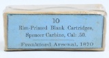 10 Rd Collector Box Of Spencer Carbine .50 Cal