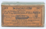 50 Rd Collector Box Of Winchester .32 Auto Colt