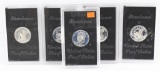 5 Eisenhower 40% Silver Proof Dollars