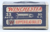 50 Rd Collector Box of Winchester .22 Auto Ammo