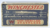 20 Rd Collector Box Of Winchester .32 Rem Ammo