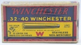 20 Rd Collector Box Of Winchester .32-40 Win Ammo