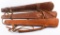 3 Vintage Various Design Leather Rifle Scabbards