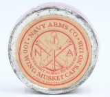 100 Ct Collector Container Of Wing Musket Caps