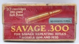 20 Rd Collector Box Of Savage .300 Savage Ammo