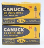 2 Collector Boxes of Canuck .22 LR Ammunition