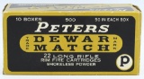 500 Rd Collector Box Of Peters .22 LR Ammunition
