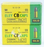 2 Boxes Of Collector Eley .22 Caliber CB Caps