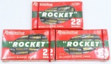 3 Collector Boxes Of Remington Rocket .22 Short