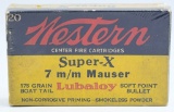 20 Rd Collector Box Of Western 7mm Mauser Ammo