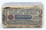 Rare 50 Rd Collector Box Of UMC .22 LR Ammunition
