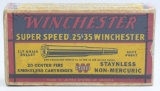 20 Rd Collector Box Of Winchester .25-35 Win Ammo