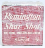 25 Rd Collector Box of Remington 20 Ga Shotshells