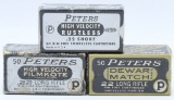 3 Collector Boxes Of Peters .22 LR & .22 Short